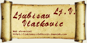 Ljubisav Vlatković vizit kartica